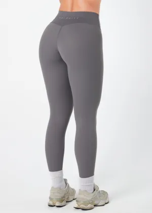 ACTIVE BASIC LEGGINGS - GREY Pro Athlete Breathable Fabric Flat Seams