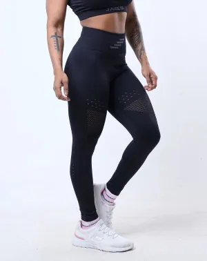 JAGS Seamless Legging Body Shaper - Mesh Black Slim Style