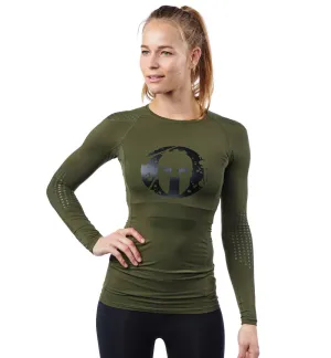 SPARTAN by CRAFT Pro Series Compression LS Top - Women's Everyday Fashion Busy Glow