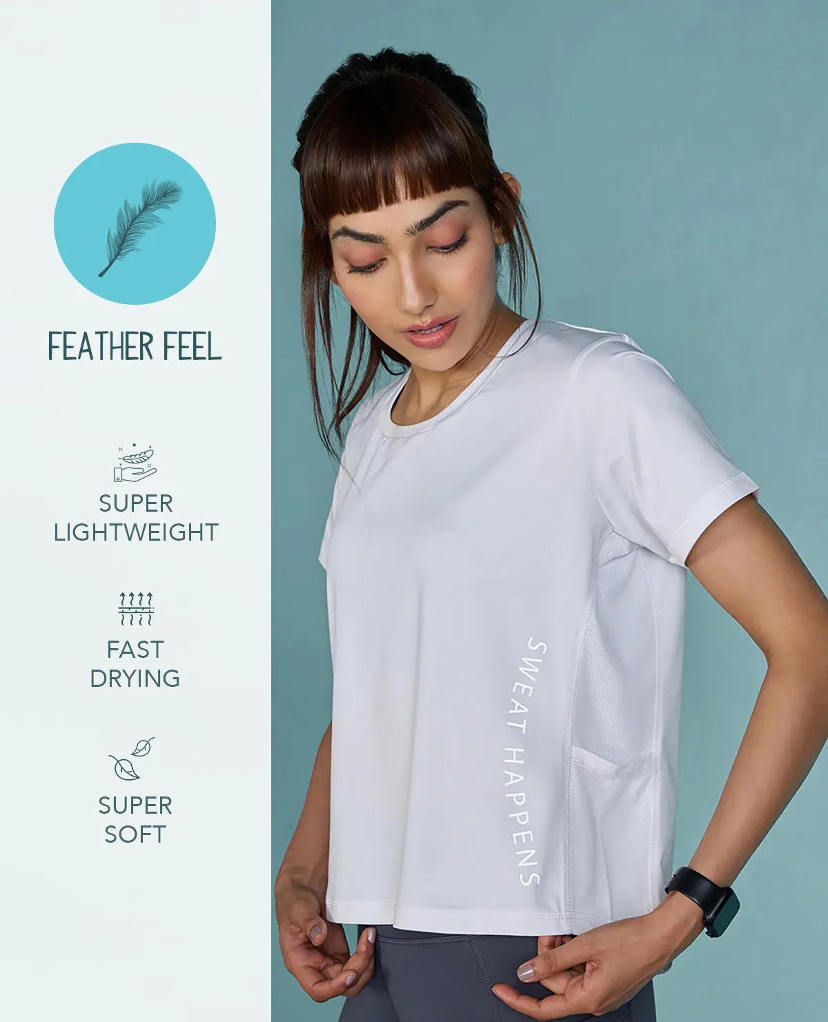 Feather Feel Gym Top Versatile Style Breathable touch