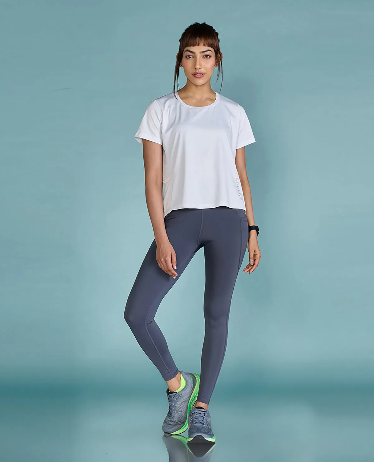 Layering Fashion Flatlock stitching Feather Feel Gym Top