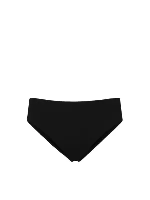 Stacked Cushioning Secure Back Closure Classic Midrise Bottom Black