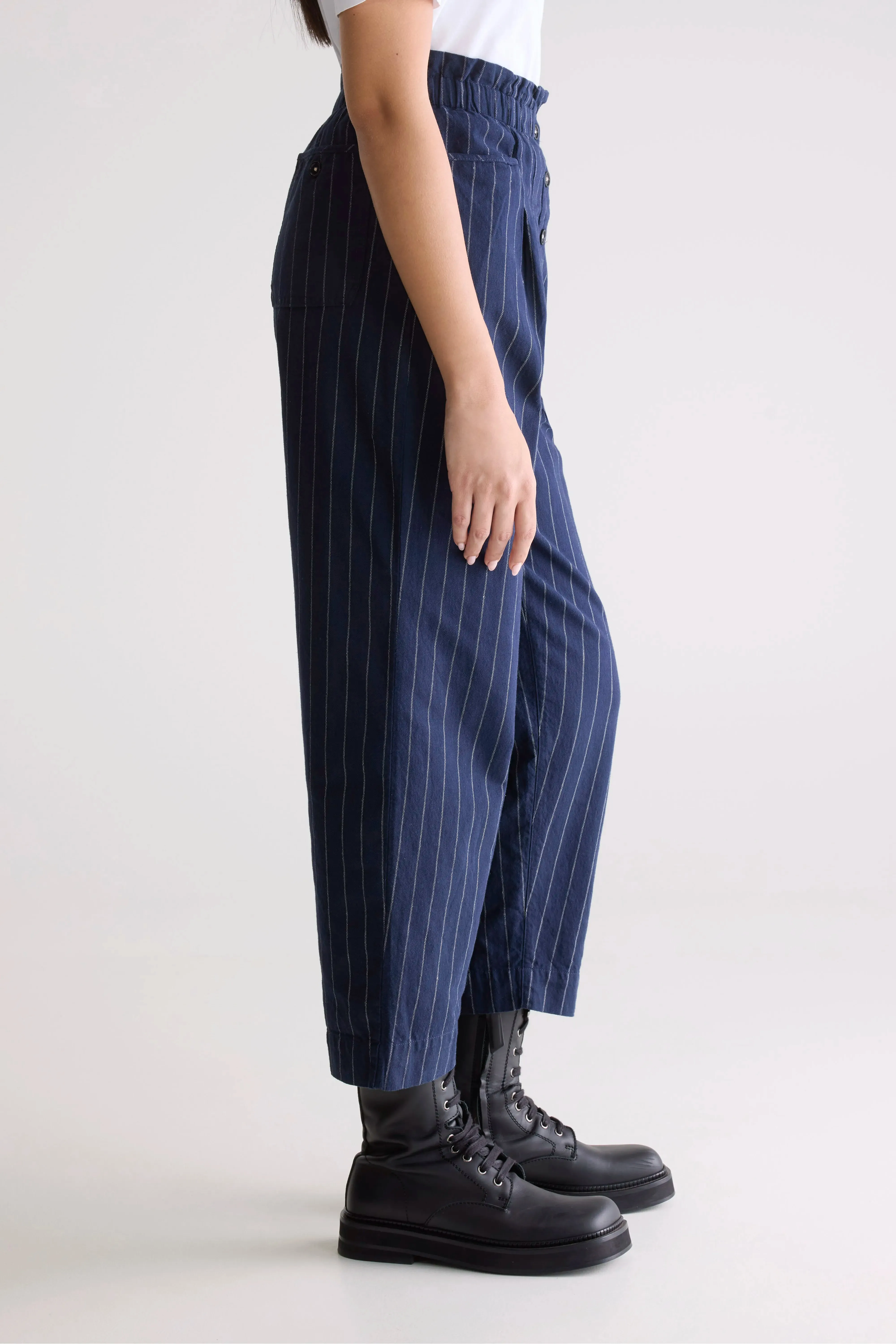 Lilo paperbag trousers (252 / W / STRIPE A) Soft Interior