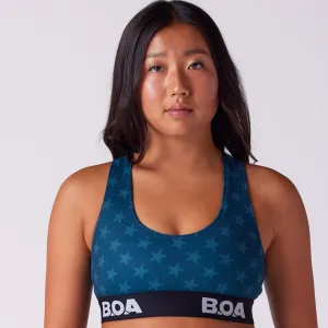 Pure Fit Premium Apparel Women's Fly Sports Bra - Stars