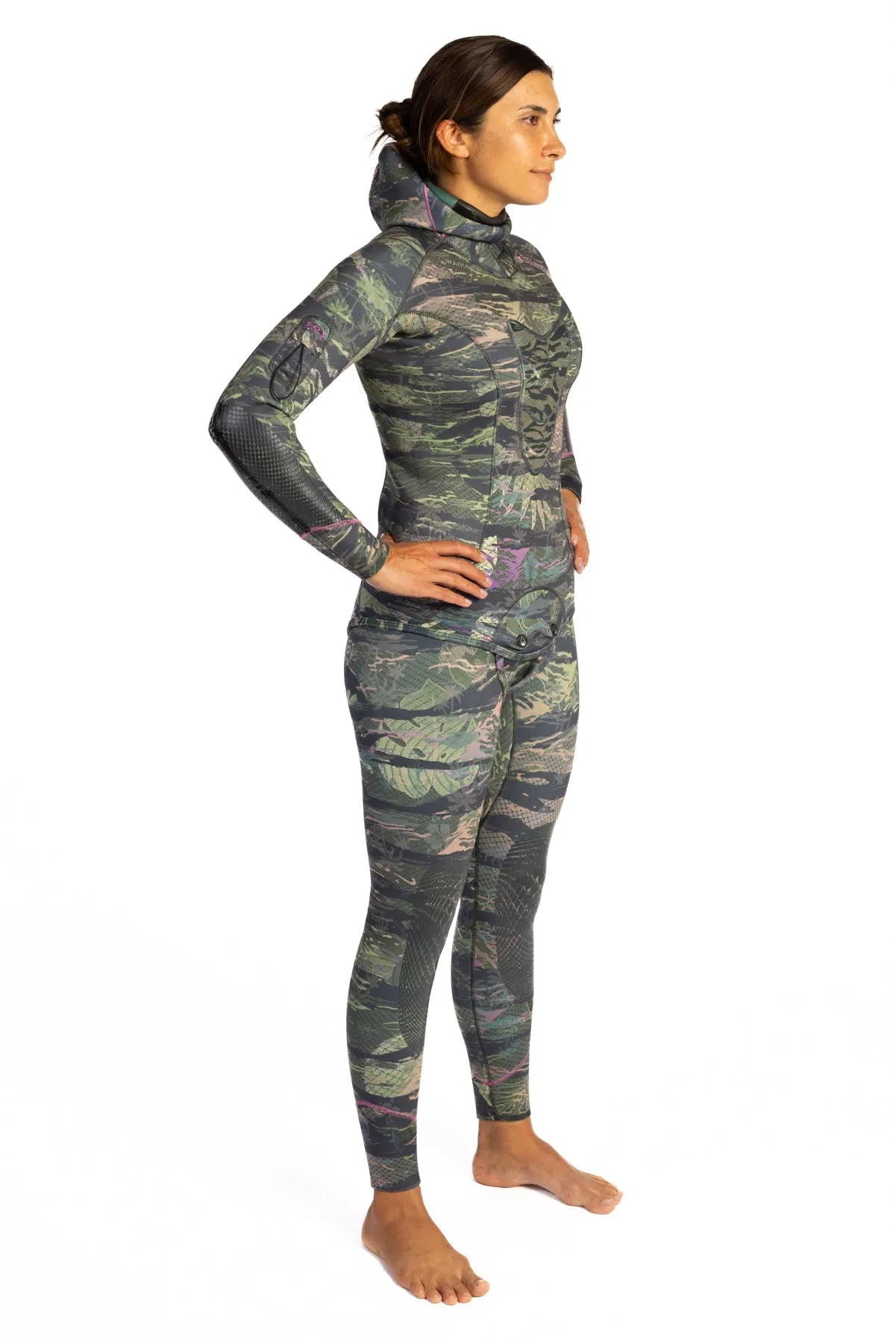 Women??s Tropicam Spearfishing 3.5mm Wetsuit Dynamic Fit Adjustment System PunctureResistant Outer Layer