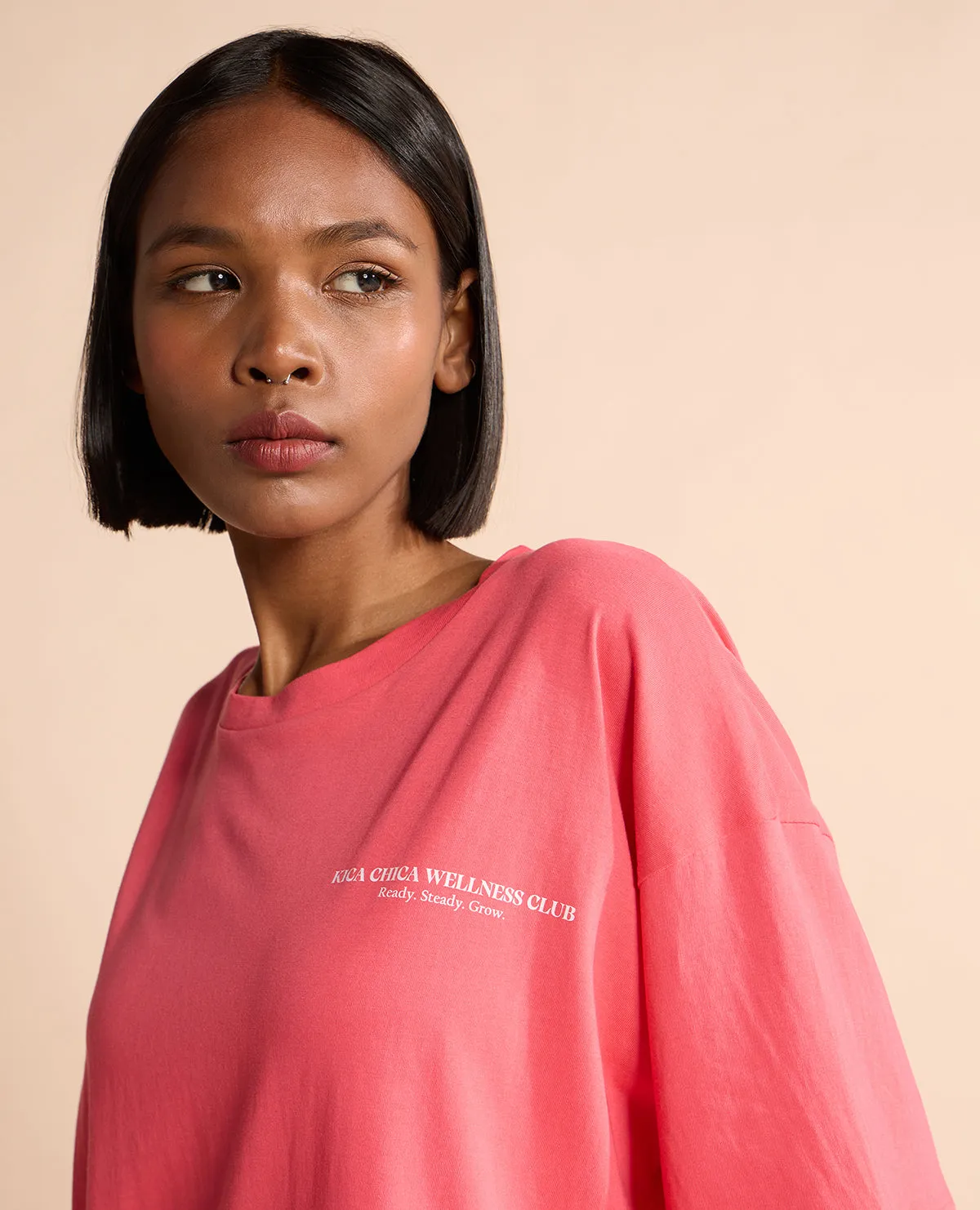 Cotton Oversized Printed Graphic Tshirt Apple Timeless Layer