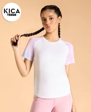 Regular Colourblock Tshirt For Girls thermal
