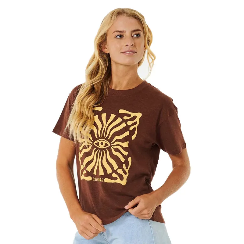 Women's Minds Eye Relaxed S/S T-Shirt Lightweight Material Layering Fashion