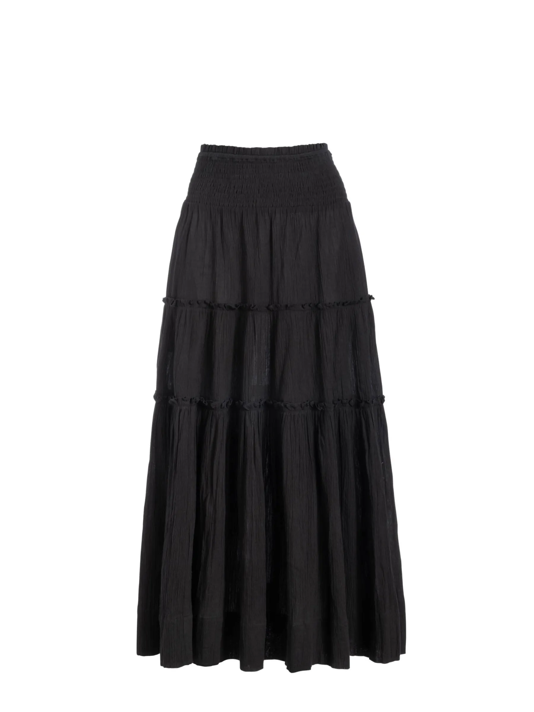 Charlie Skirt In Black Influencer Style Metallic Finish
