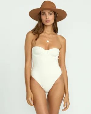 Wander Over Hailey One-Piece Swimsuit - Salt Crystal Non Abrasive Zipper Sturdy stitching