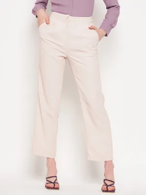 Madame Beige Trouser Elasticized Cuffs