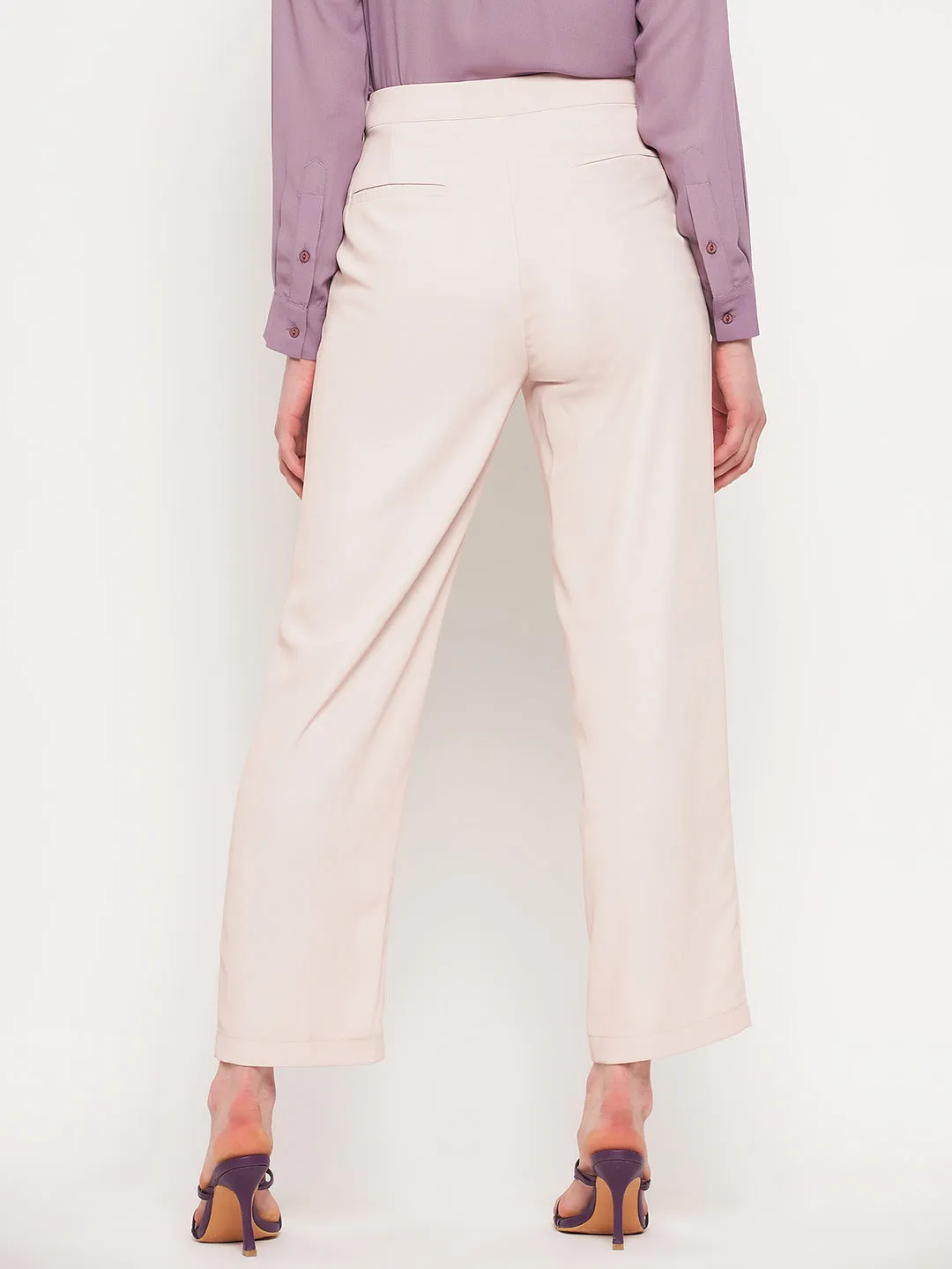Street Active Flexible Knees Madame Beige Trouser