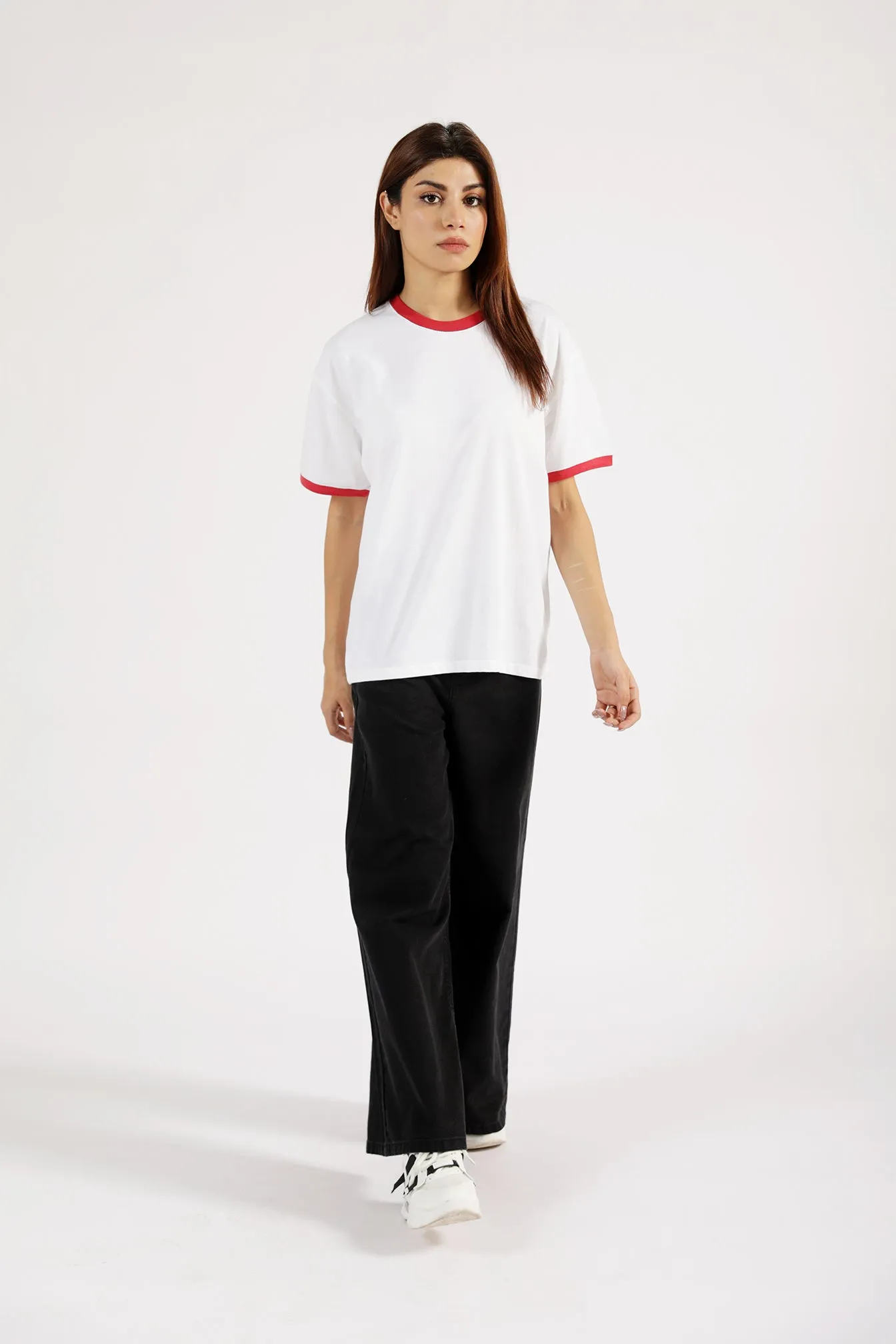 FlatlockSeaming Fairy Mood OVERSIZED CONTRAST TEE