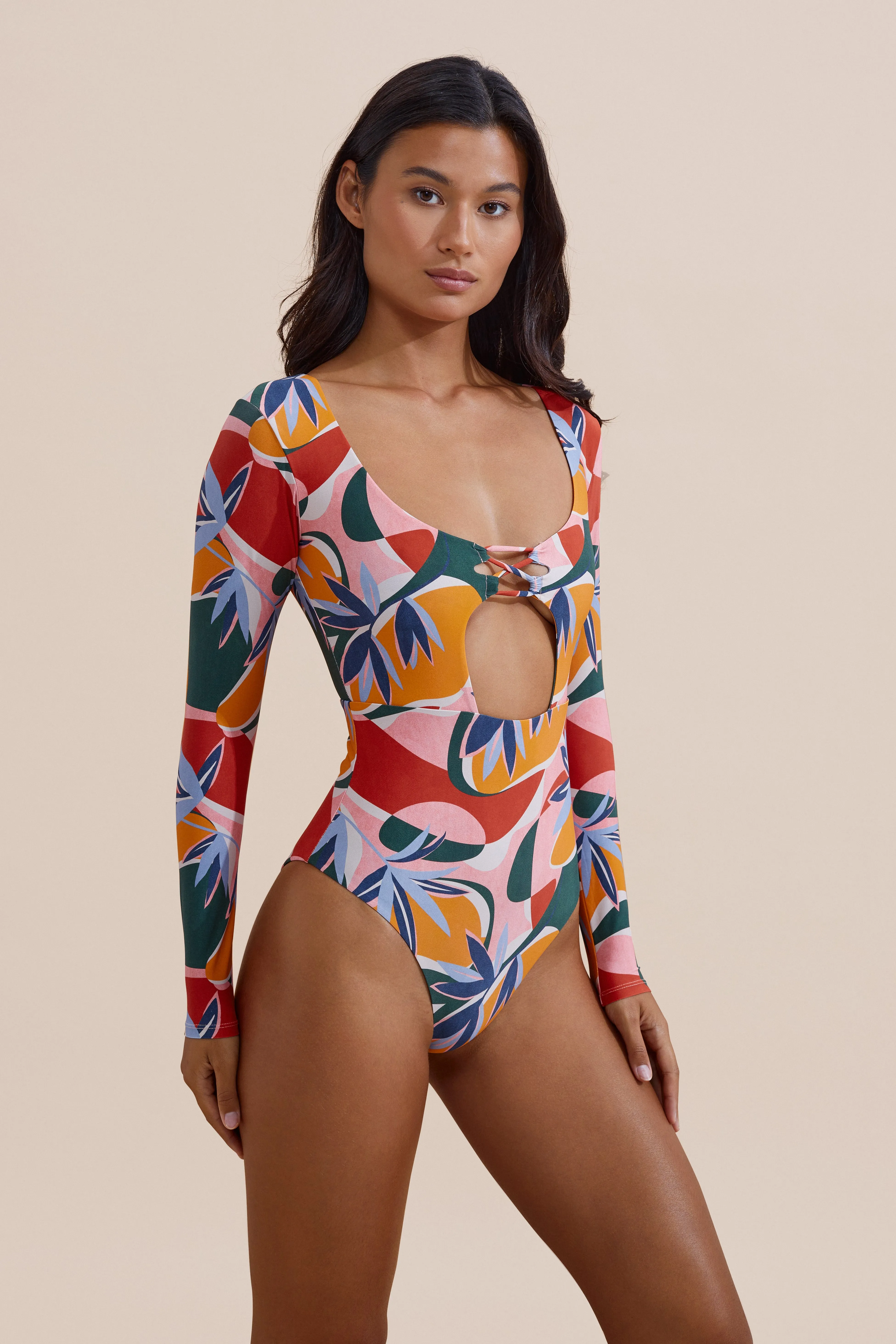 Suka Surf Suit - Botanical Flexible Waistband
