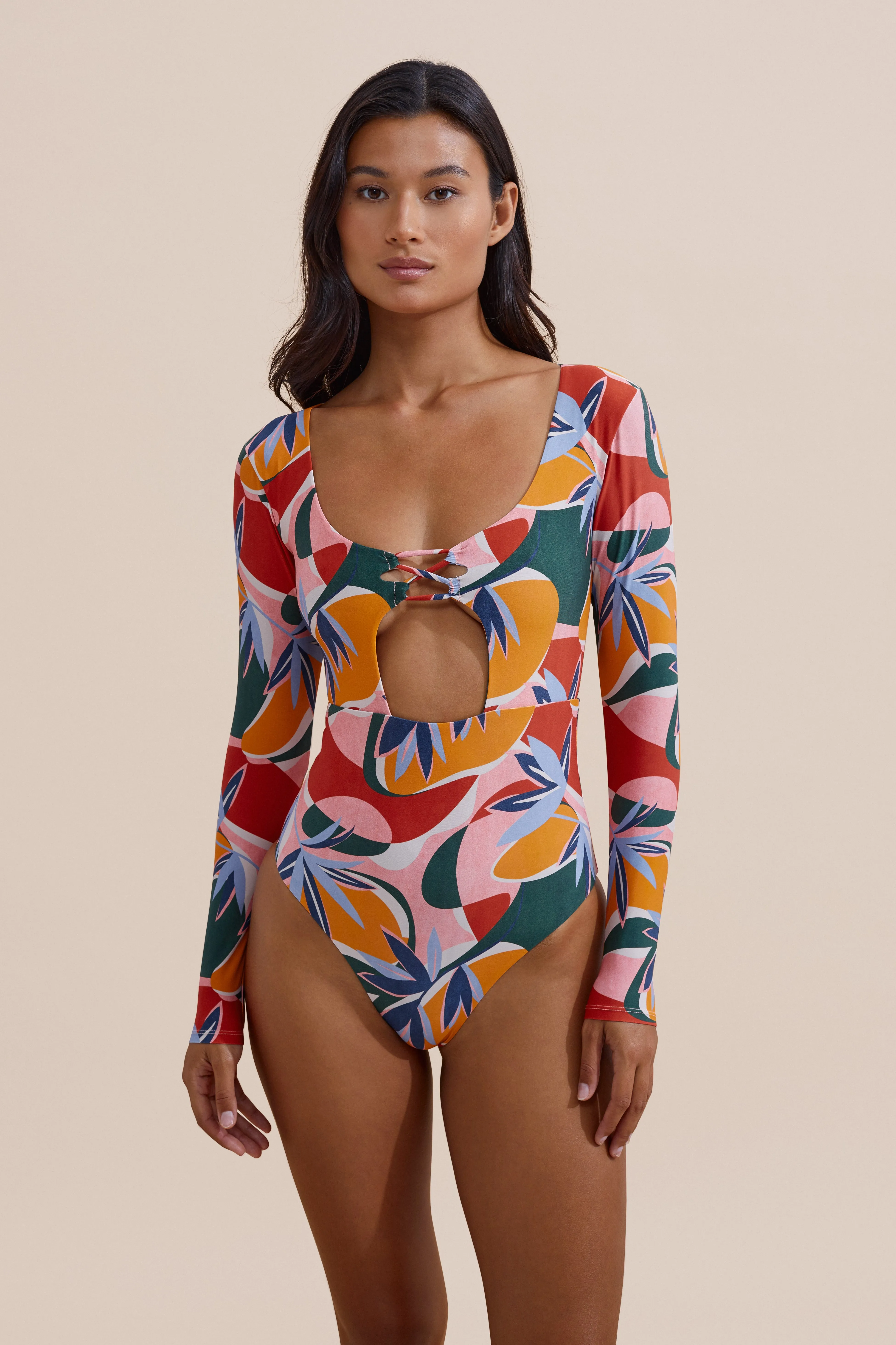 Swim Ready Tropical Prints Suka Surf Suit - Botanical