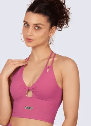 TOP EMANA POWER-ROSE TUTTI FRUTTI Breathable seams Plus Size