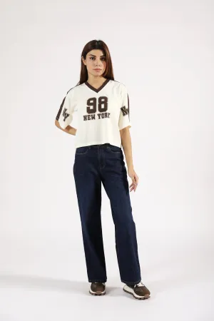 Picnic Fun Tencel Blend Fabric GRAPHIC BOXY TEE