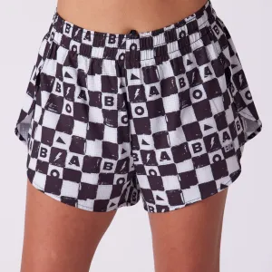 Women's AeroPro 3" Split Shorts - Checkers Easy Movement Fit