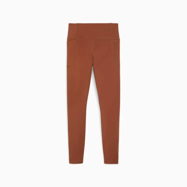 Puma Women's Fit Hw Fl Brown Tights ReinforcedStitching Pure Fit