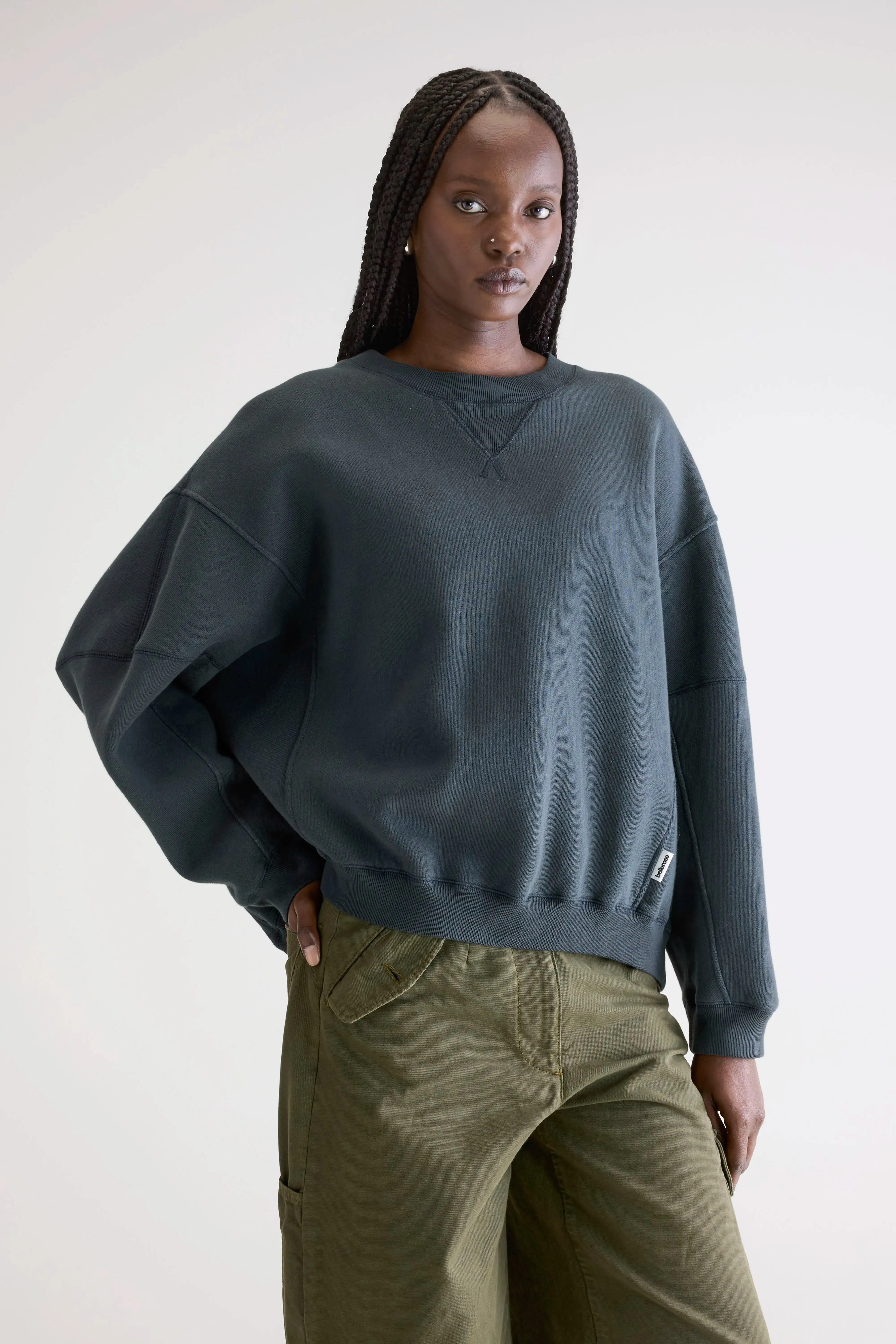 goes with boots Flips crewneck sweatshirt (252 / W / PIRATE)