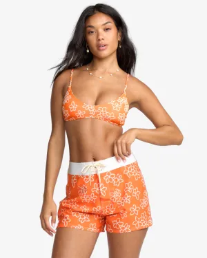 Josie Have It All Boardshort - Orange Pop Snag Free Material Breathable Mesh Panels