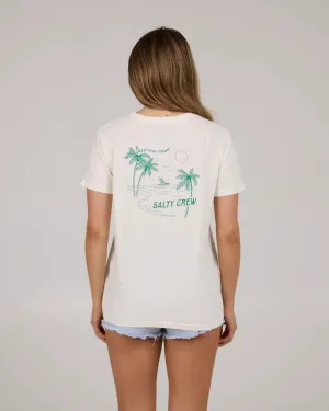 Greetings Boyfriend S/S T-Shirt - Off White Effortless Fit Essential layering piece