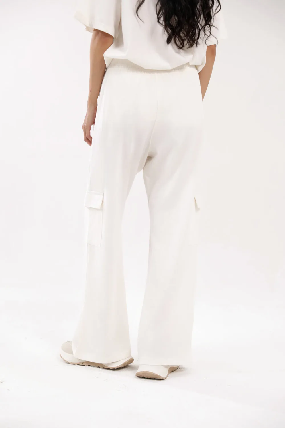 WIDE LEG CARGO TROUSERS No Gap Waistband FlexFoamPadding