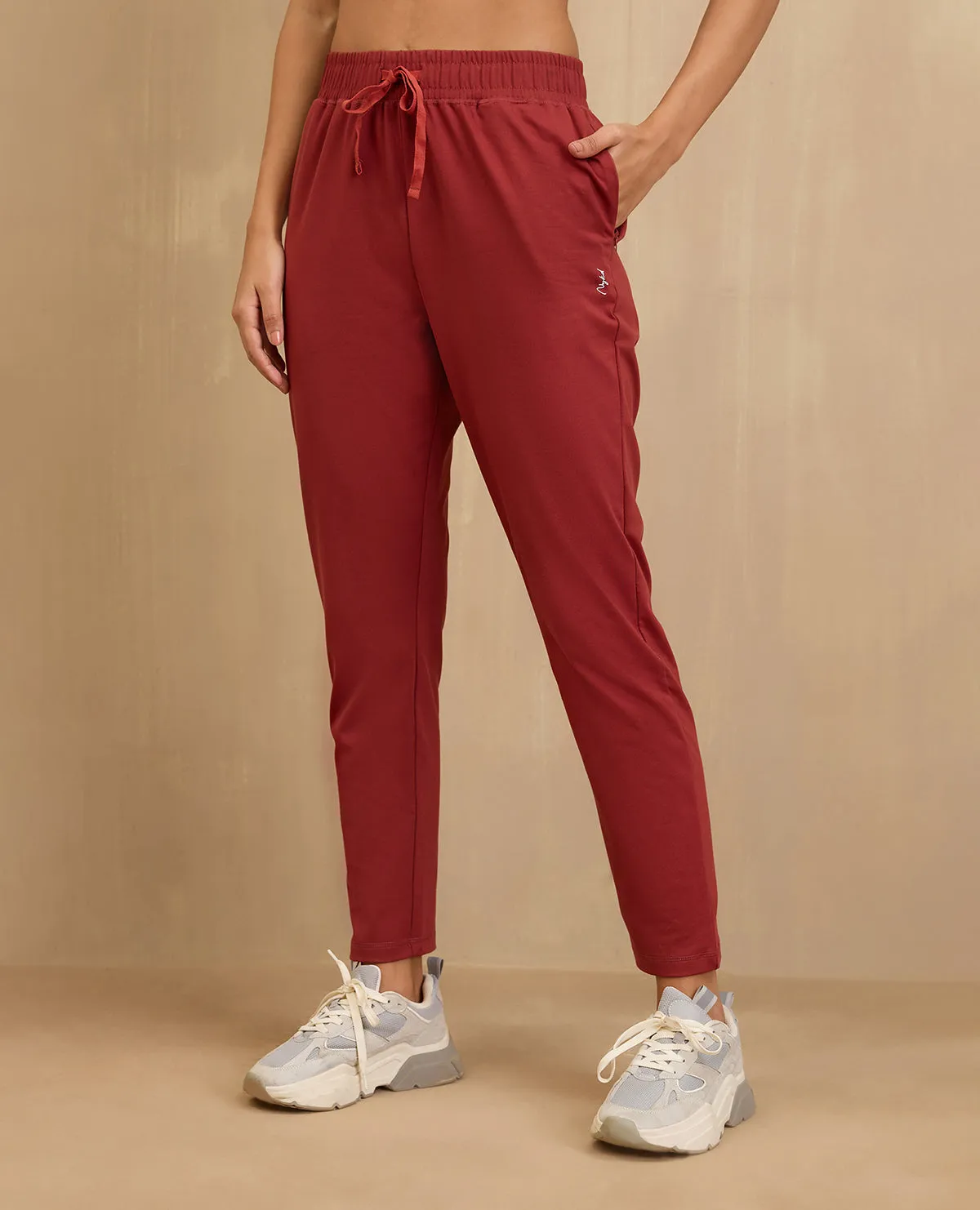 Chilly Day Comfort NYKD By Nykaa Cotton Comfort Pants-NYAT502-Red