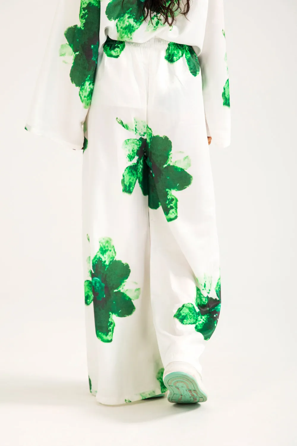 Fashionable Appeal PRINTED SATIN TROUSER