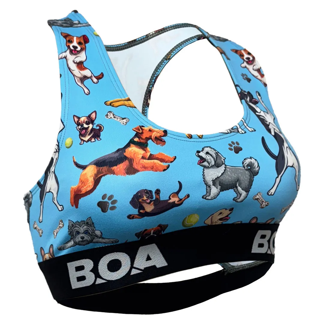Women's Fly Sports Bra - Bestie Blue QuickPackable Design