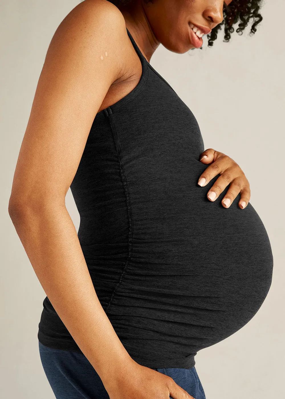 Beyond Yoga Keep Your Cool Maternity Slim Racerback - Darkest Night Daily Use