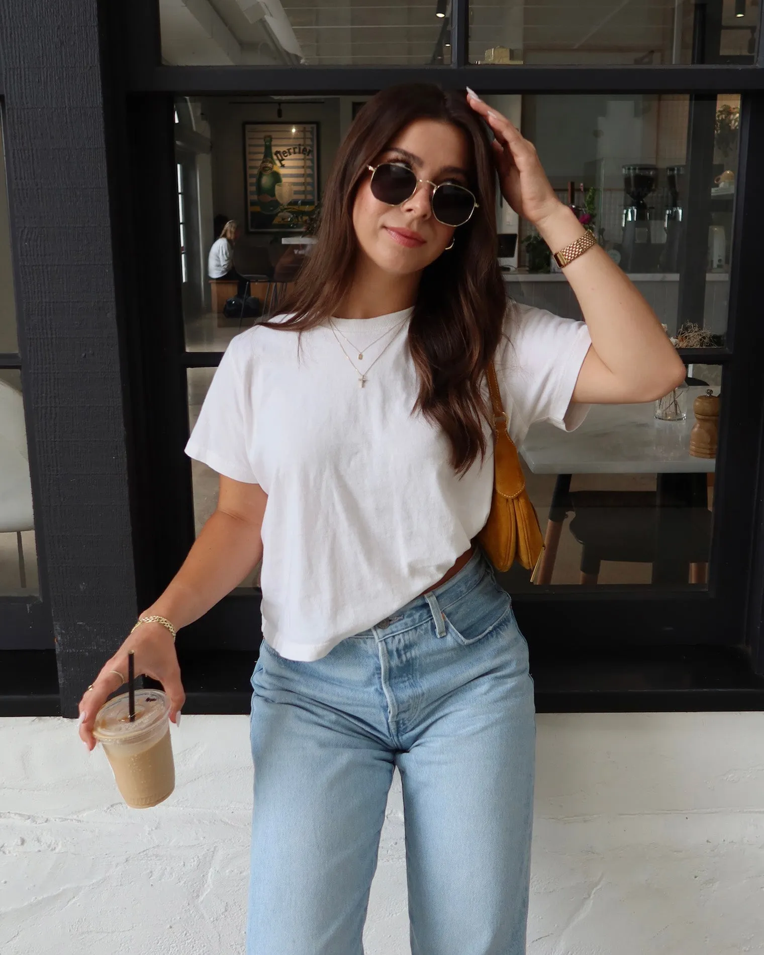 Simple yet stylish Ribbed Collar Trim L*Space Women's All Day Top - Cream