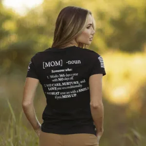Women's Mom Defined T-Shirt - Black black friday