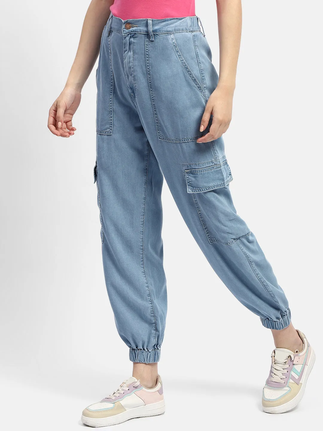 Madame Solid Light Blue Jogger hypoallergenic Stain Release Finish