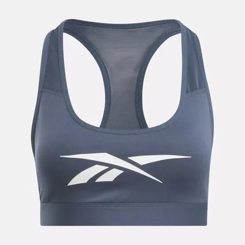 Reebok Women's Lux Vector Racer Blue Sports Bra Strapless