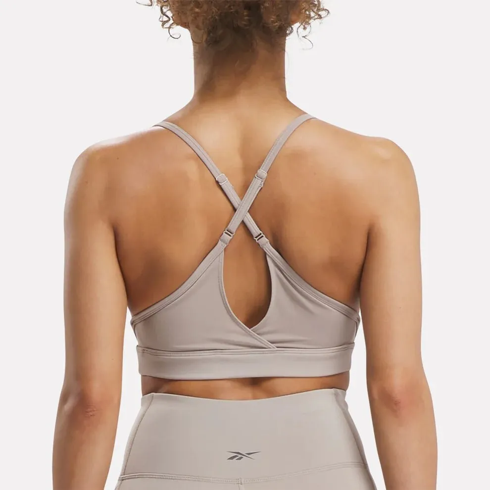 mix and match Reebok Women's Lux Strappy Grey Sports Bra