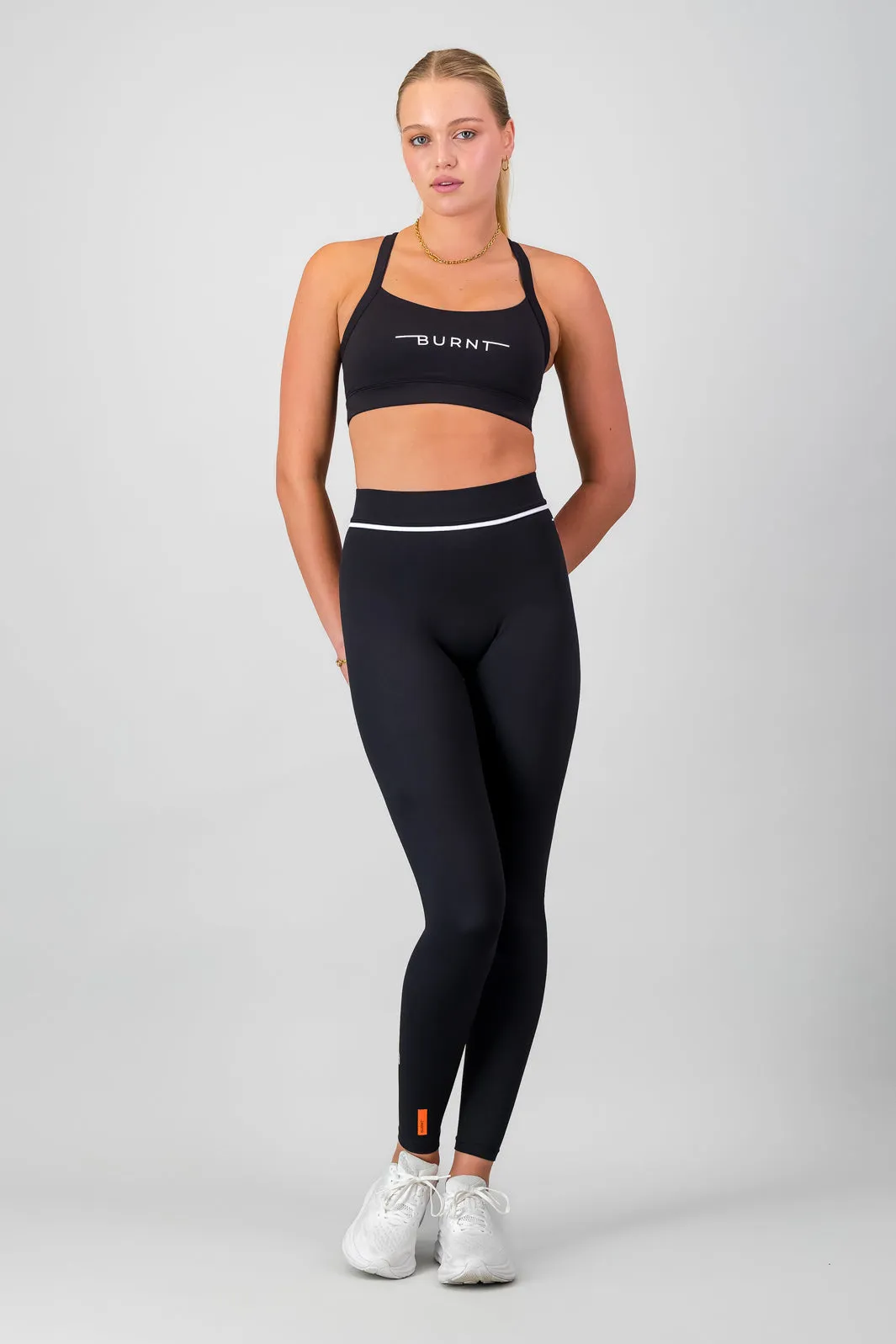 Milan Sports Bra - Black Multi Directional Support Water-resistant seams