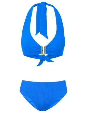 Flex Foam Padding Quick Dry Technology Melissa Top   Classic Midrise Bottom In Grotto Texture