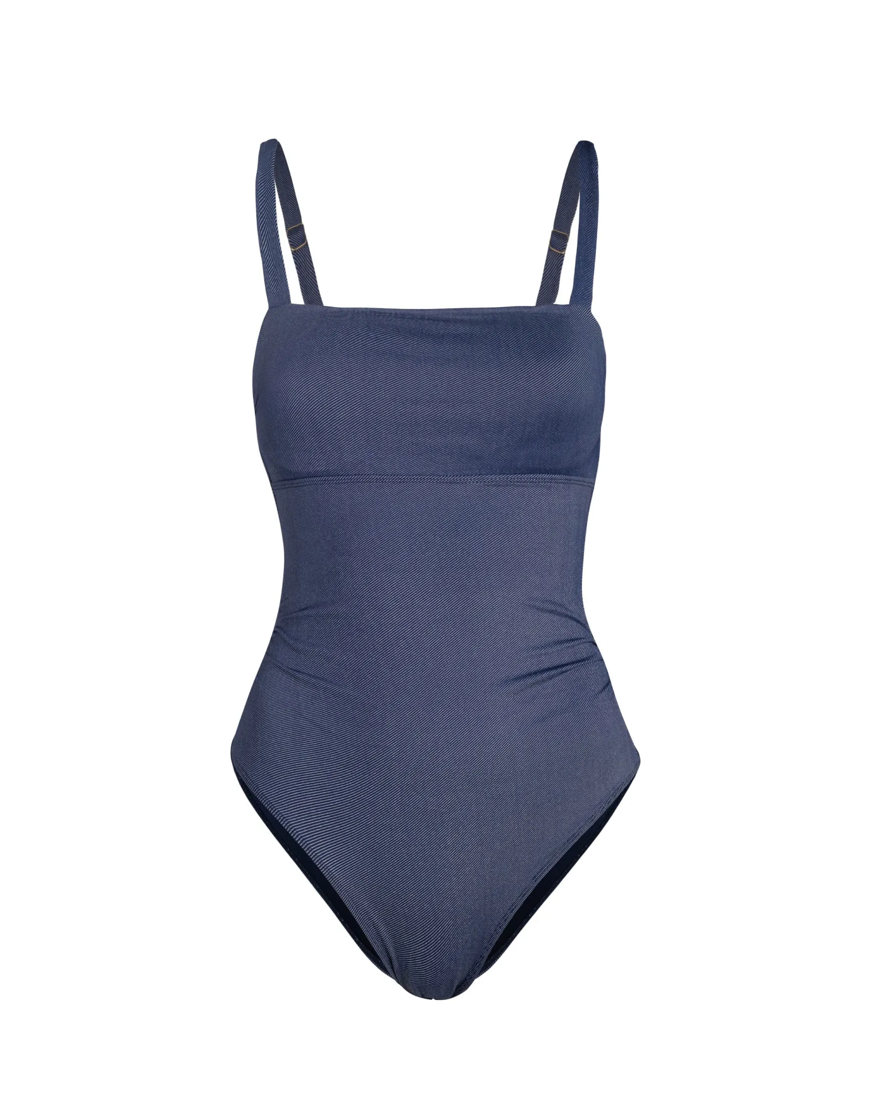 Jori One Piece In Indigo Twill Bold Patterns Swim Apparel