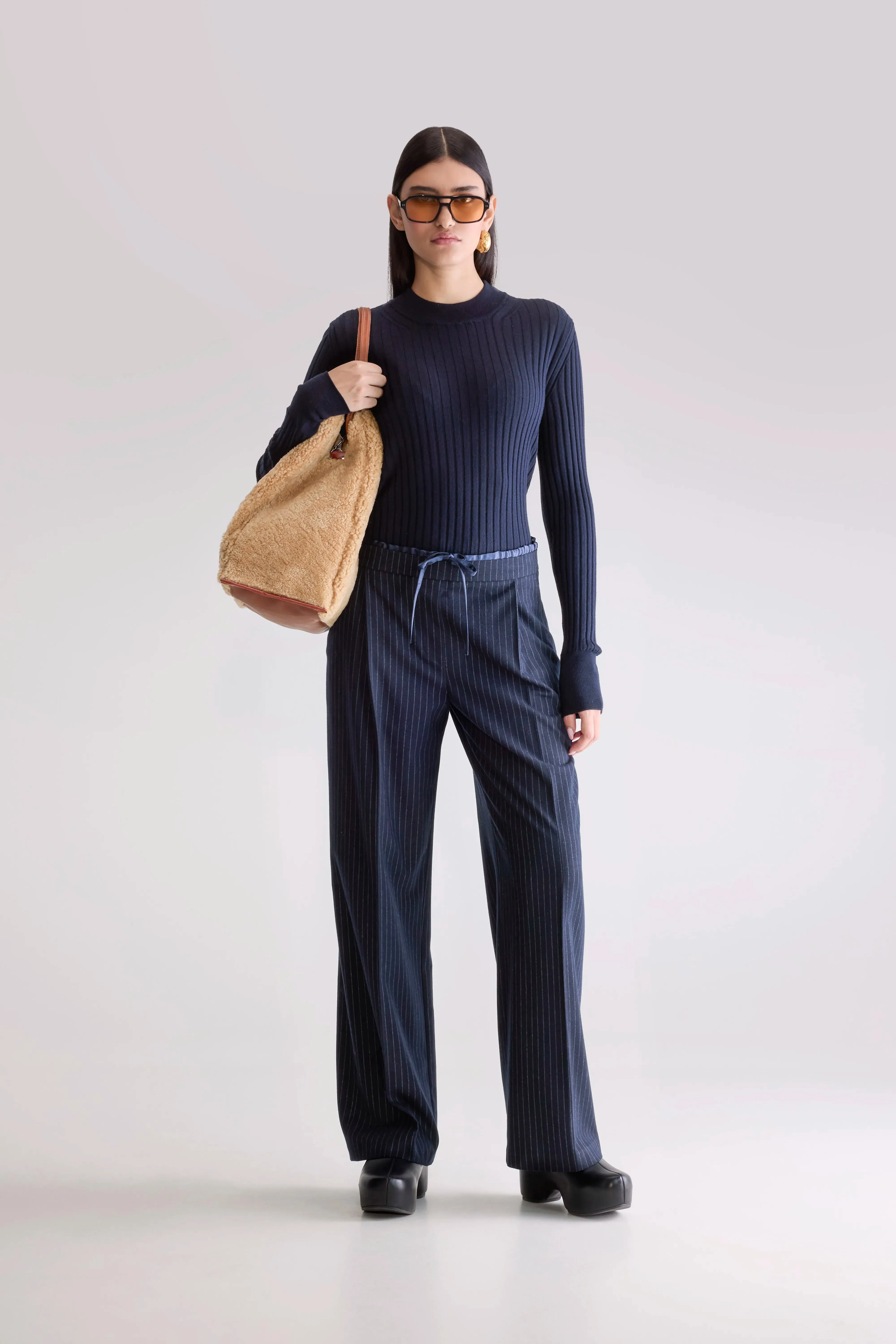 Anti Bacterial Treatment Essential Wear Turin formal trousers (252 / W / STRIPE A)