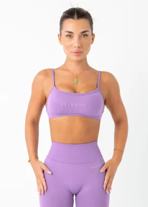 V SCULPT BRALETTE - WARM LILAC Adjustable Closure