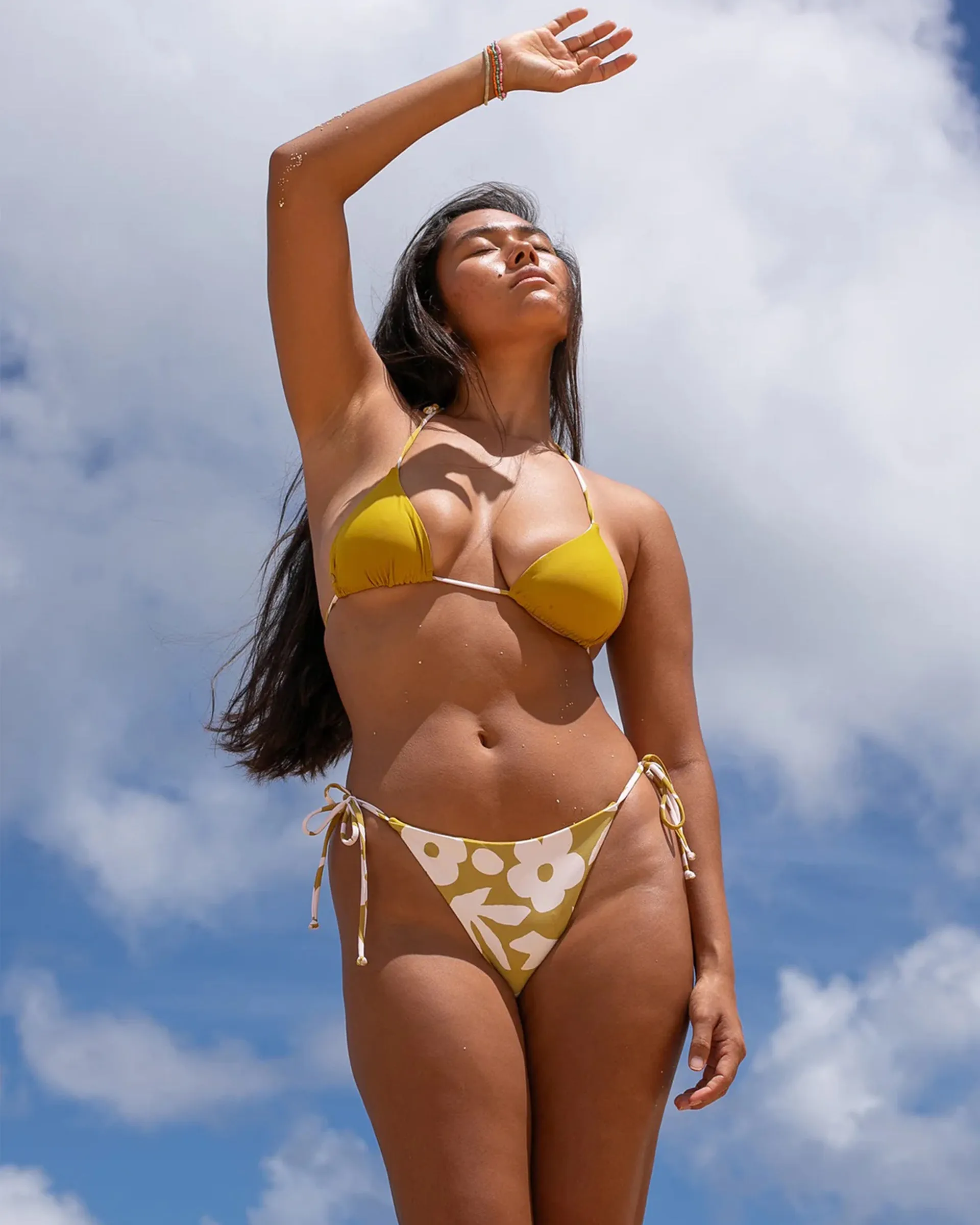Pretty Daze Reversible Cheekini Bikini Bottom Quick Dry Technology Quick Drying Technology