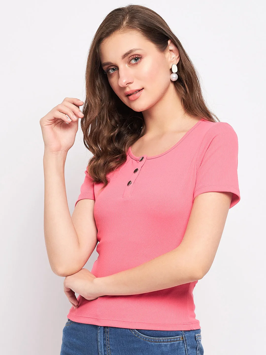 Inner Glow Madame Carrot Pink Cotton Top