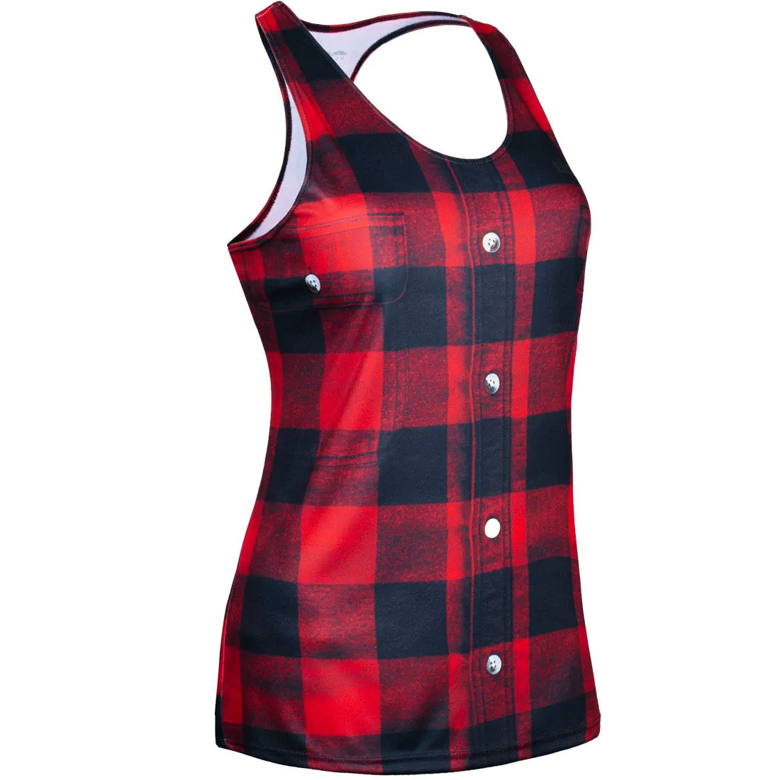 Hope Fit Crystal Soul Women's Competitor Lite Interval Singlet - Buffalo Plaid
