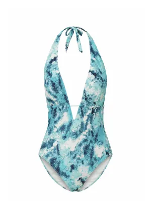 Ultrasonically Welded Seams Two Tone Coloration Elizabeth One Piece Ocean View