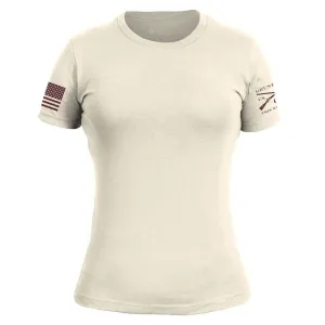Stylish Wearable Basic T-Shirt Women's Slim Fit - Natural