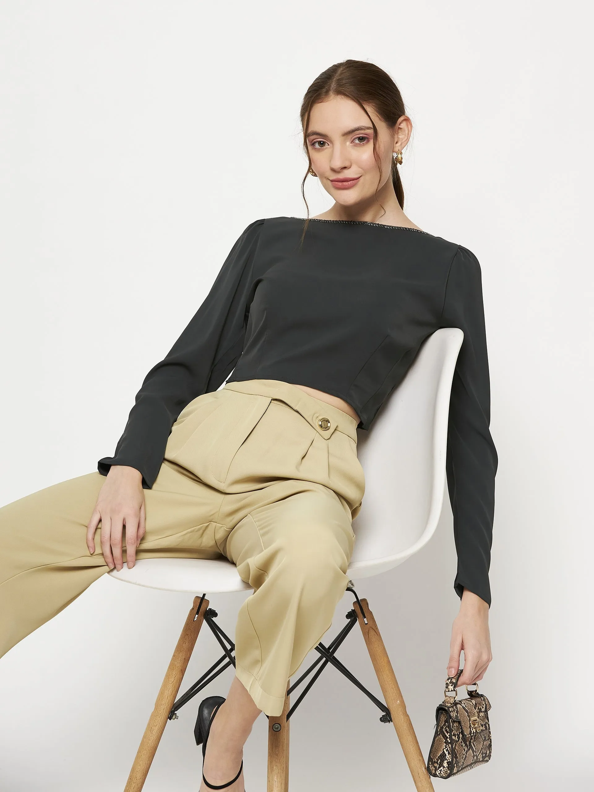 EasyAdjustStraps Madame Dark Blue Gray Top