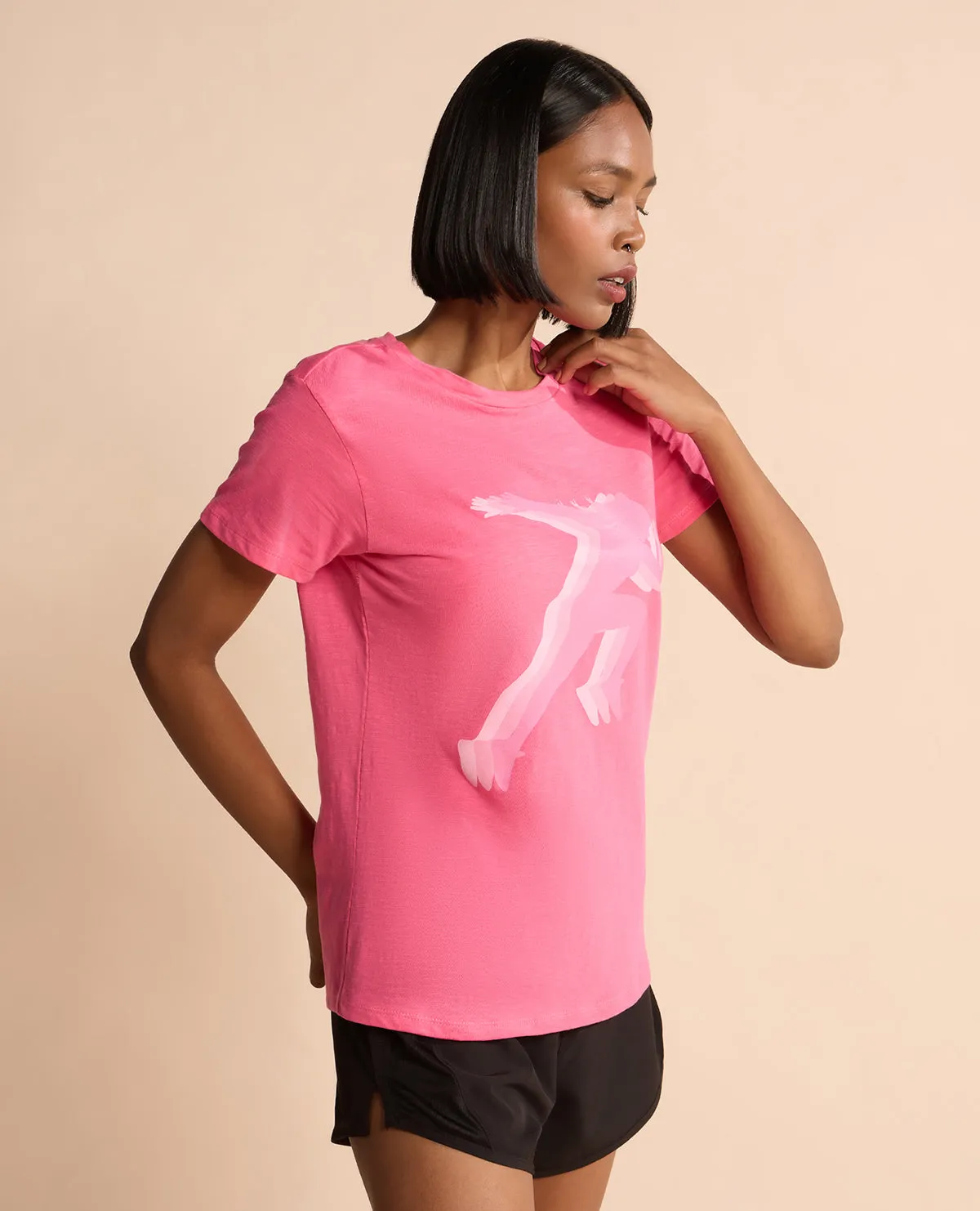 Quick-Dry Tshirt Pink Sophisticated Casual Effortless Comfort