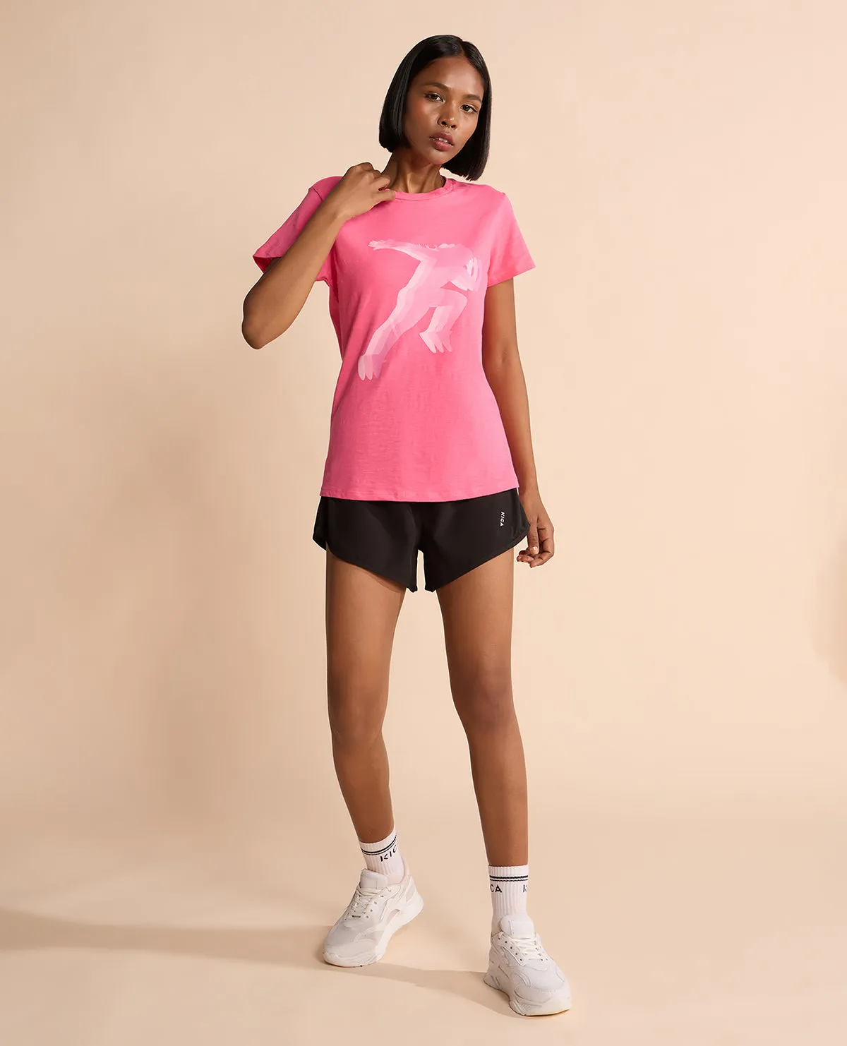 Quick-Dry Tshirt Pink Collared right size