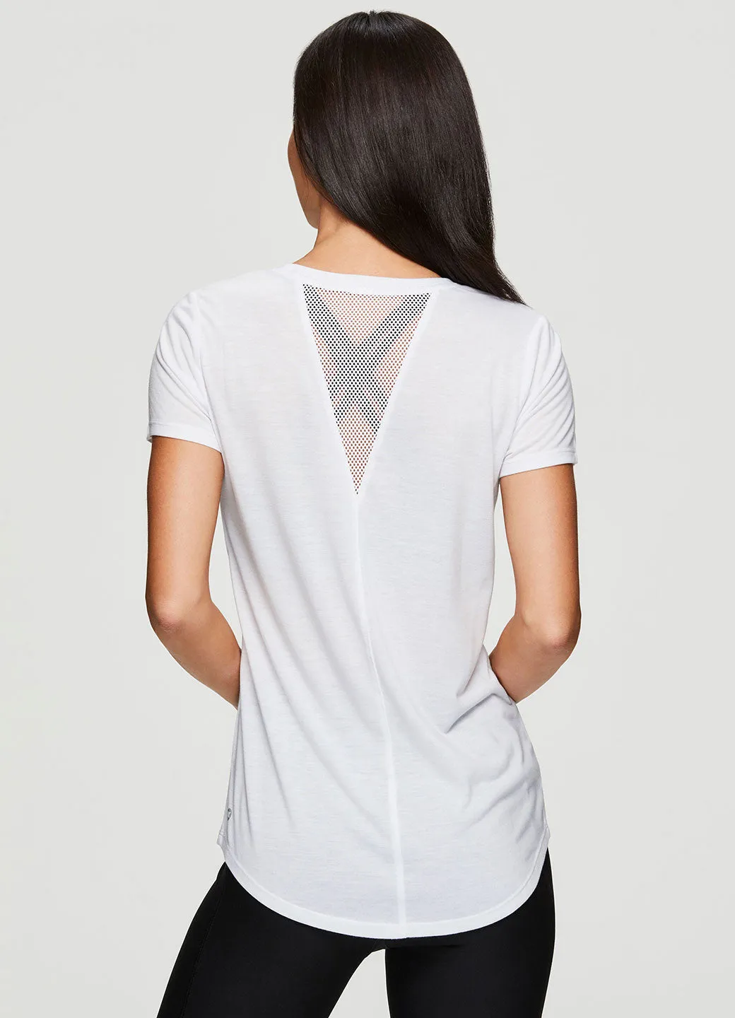 Studio Don't Look Back Mesh Tee Shirt Eco Certified Fiber Relaxed Vibes